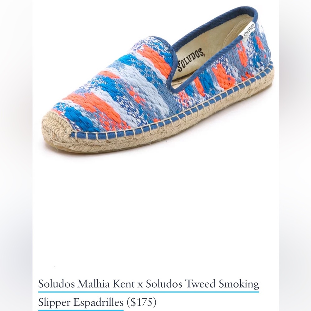 *RARE* Soludos Mahlia Kent x Tweed Espadrille Sandals Size 6